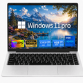 14.1" Laptop Computer, Intel N3450 Processor, 6GB RAM, 128GB SSD, Full HD Display, Ultra-Slim Notebook with WiFi, HDMI and Webcam, Silver