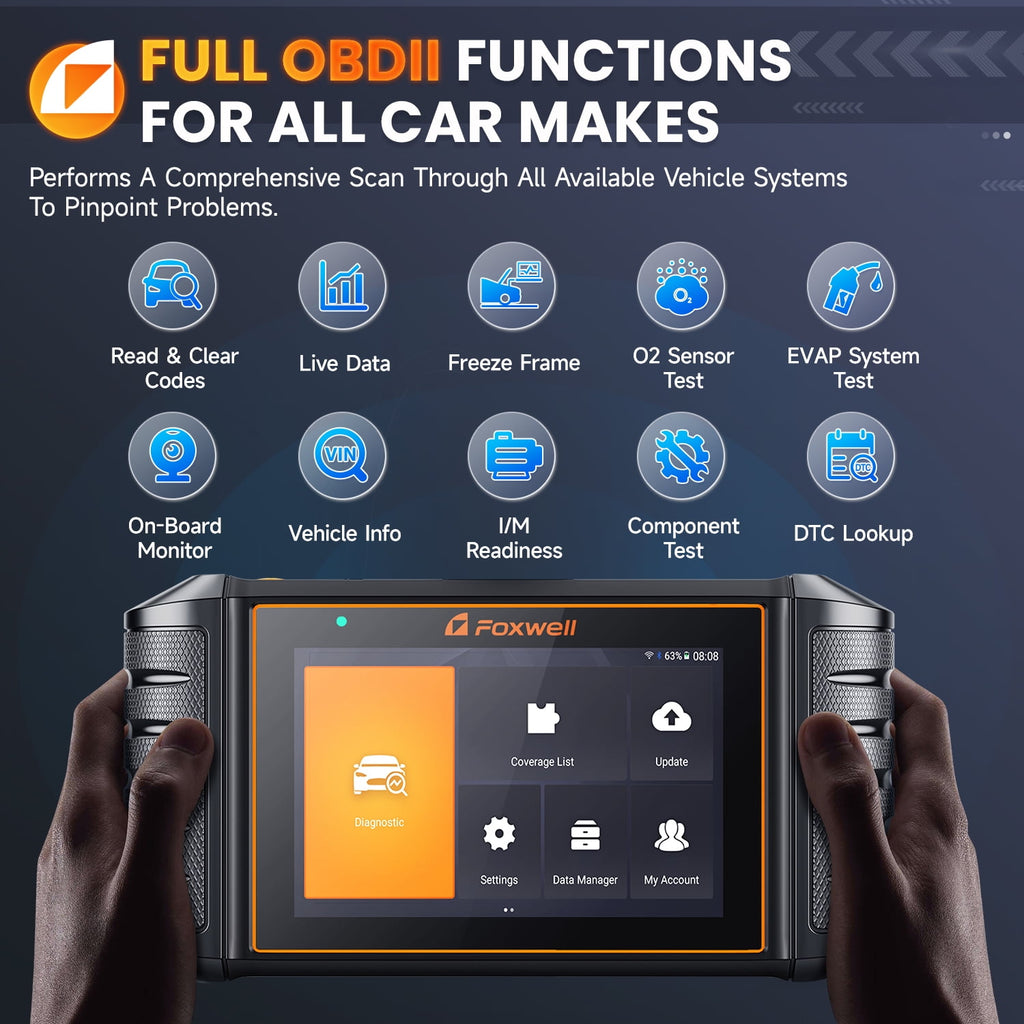 Automotive Bi-Directional Diagnostic Scan Tool OBD2 Scanner All System Code Reader All Reset