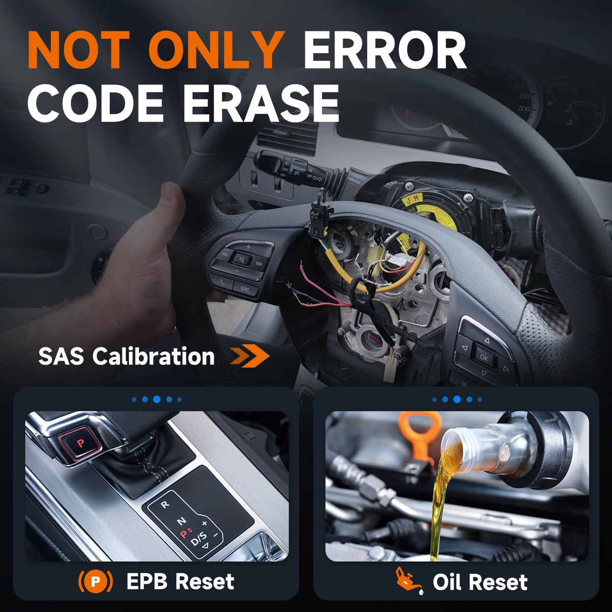 NT630 Plus Bidirectional SRS SAS ABS Bleeding OBD2 Scanner Code Reader Diagnostic Tool