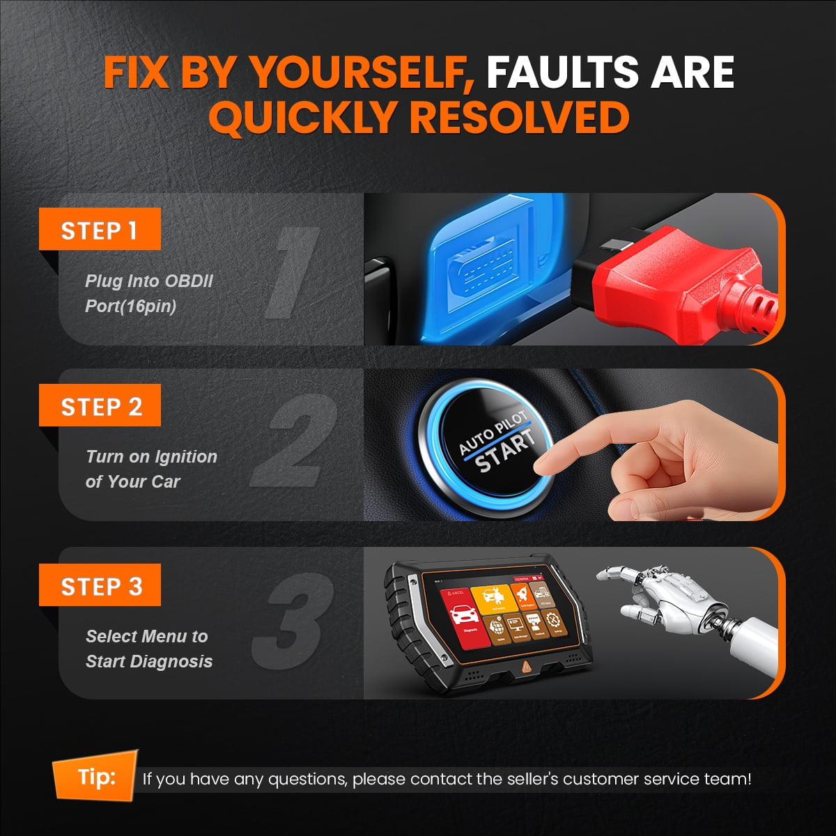V3 PRO OBD2 Scanner Bidirectional & Active Test Car Diagnostic Tool, Full System Scan Tool Code Reader with 10 Resets, WI-FI Lifetime Free Update