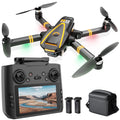 GPS Drone with 4K Camera,RC Drones with 4.5 inch HD Screen on Controller,Auto Return,2 Batteries for 45 min Flight Time,Long Range Transmission,Circle Fly and Follow Me Mode,Foldable Quadcopter