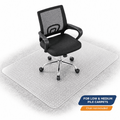 Office Chair Mat for Carpet Floors, 36x48 Heavy Duty Computer Chair Mat for Rolling Work, Clear