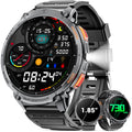 Military Smart Watch for Men, 55MM AMOLED Display, 110+ Sports Modes, IP68 Waterproof, Compatible with Android & iPhone
