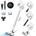 PrettyCare Cordless Stick Vacuum Cleaner Lightweight Upright for Carpet Hard Floor Pet Hair W200-W