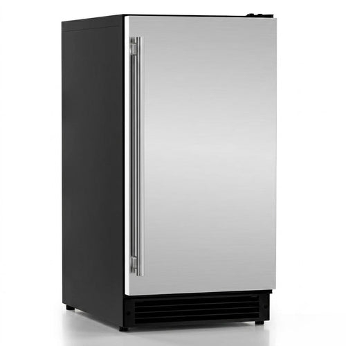 15" Undercounter Clear Ice Maker, 52 lbs/24H Spray Tech Bullet Ice Machine with 26 lbs Bin, Built-In or Freestanding, UL Certified