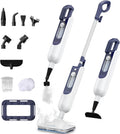 Steam Mop with Scent Pad Compartment, 1200W Multi-Purpose Steam Cleaner, 3 Steam Levels, 450ml Removable Water Tank, Self-Standing Design, Detachable Handheld Steamer, White