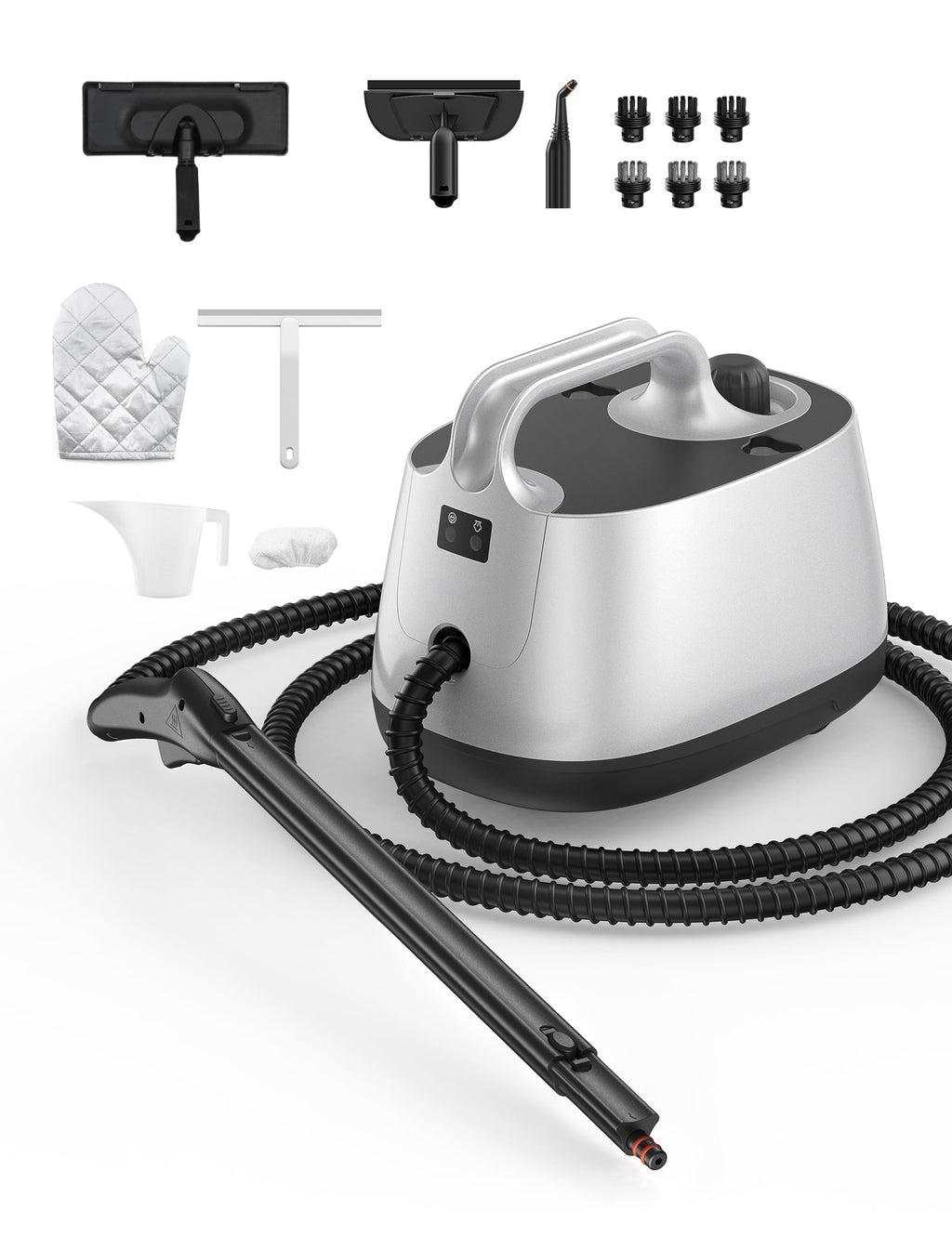 Steam Cleaner, 293°F 58 PSI Handheld Multi-Purpose Steam Mop with 21 Attachments, 50 oz Capacity, Heavy-Duty Steamer for Floors, Carpets, Cars, & Tile