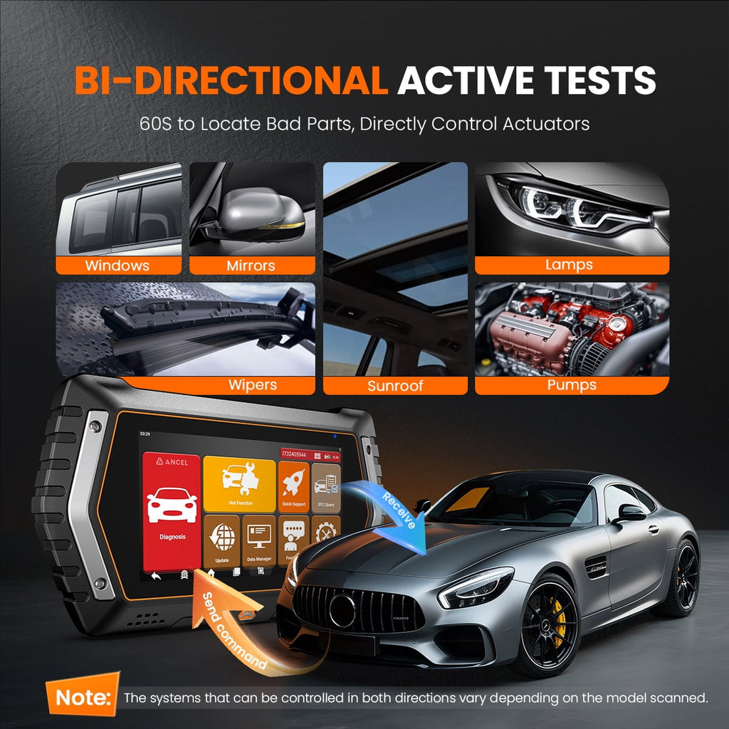 V3 PRO OBD2 Scanner Bidirectional & Active Test Car Diagnostic Tool, Full System Scan Tool Code Reader with 10 Resets, WI-FI Lifetime Free Update