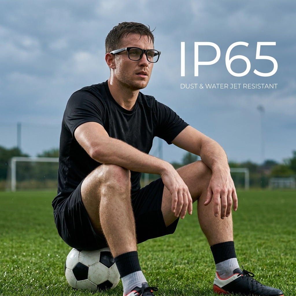 Bluetooth Smart Glasses Open Ear Audio Sunglasses with Touch Control Stereo Sound Hands Free Calls Voice Assistant Extended Standby for Sports Cycling Driving Outdoor Gift