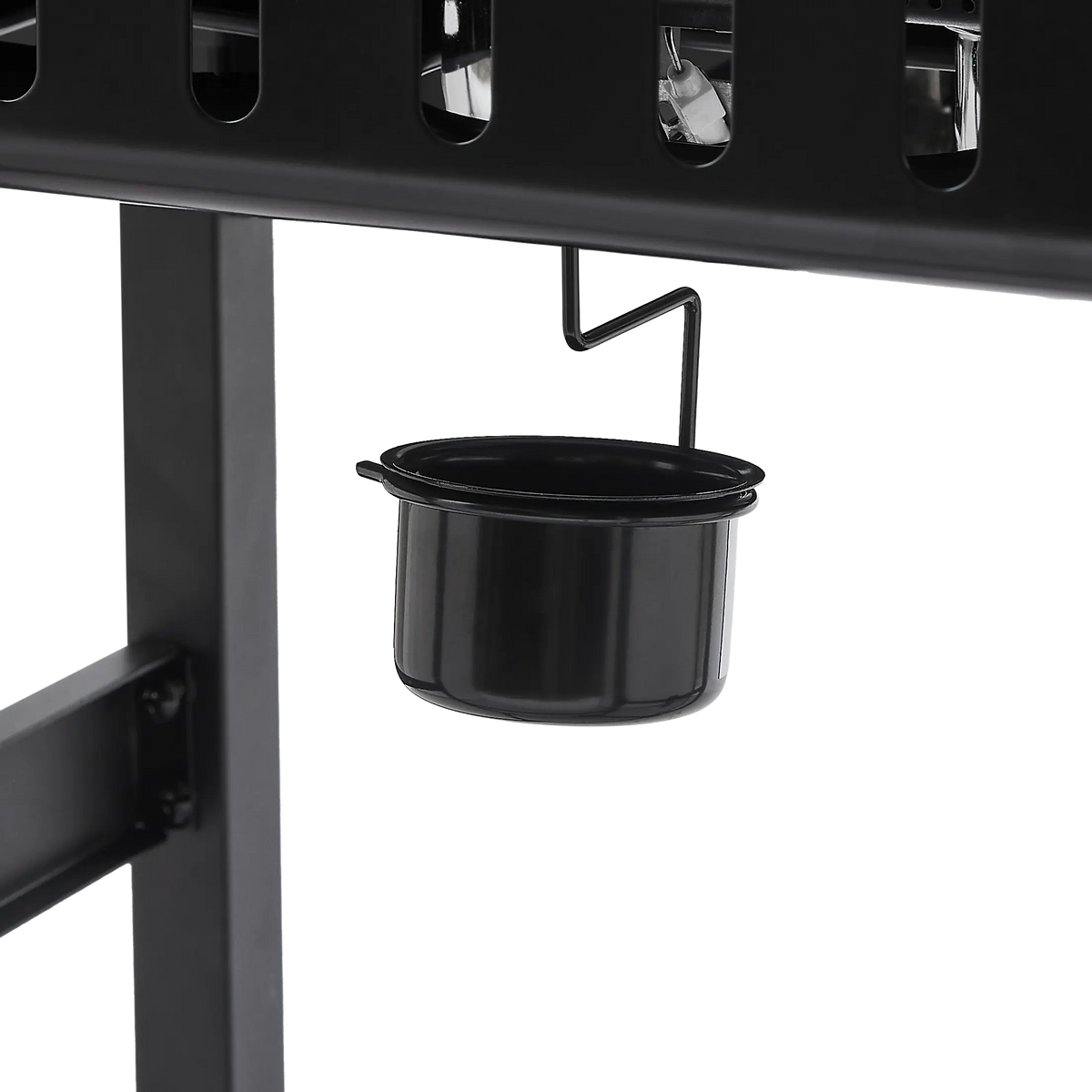 Portable Gas Grill, 24000BTU Grills with 2 Large Wheels, Propane Grill with Side Burner and Thermometer for Patio Activity